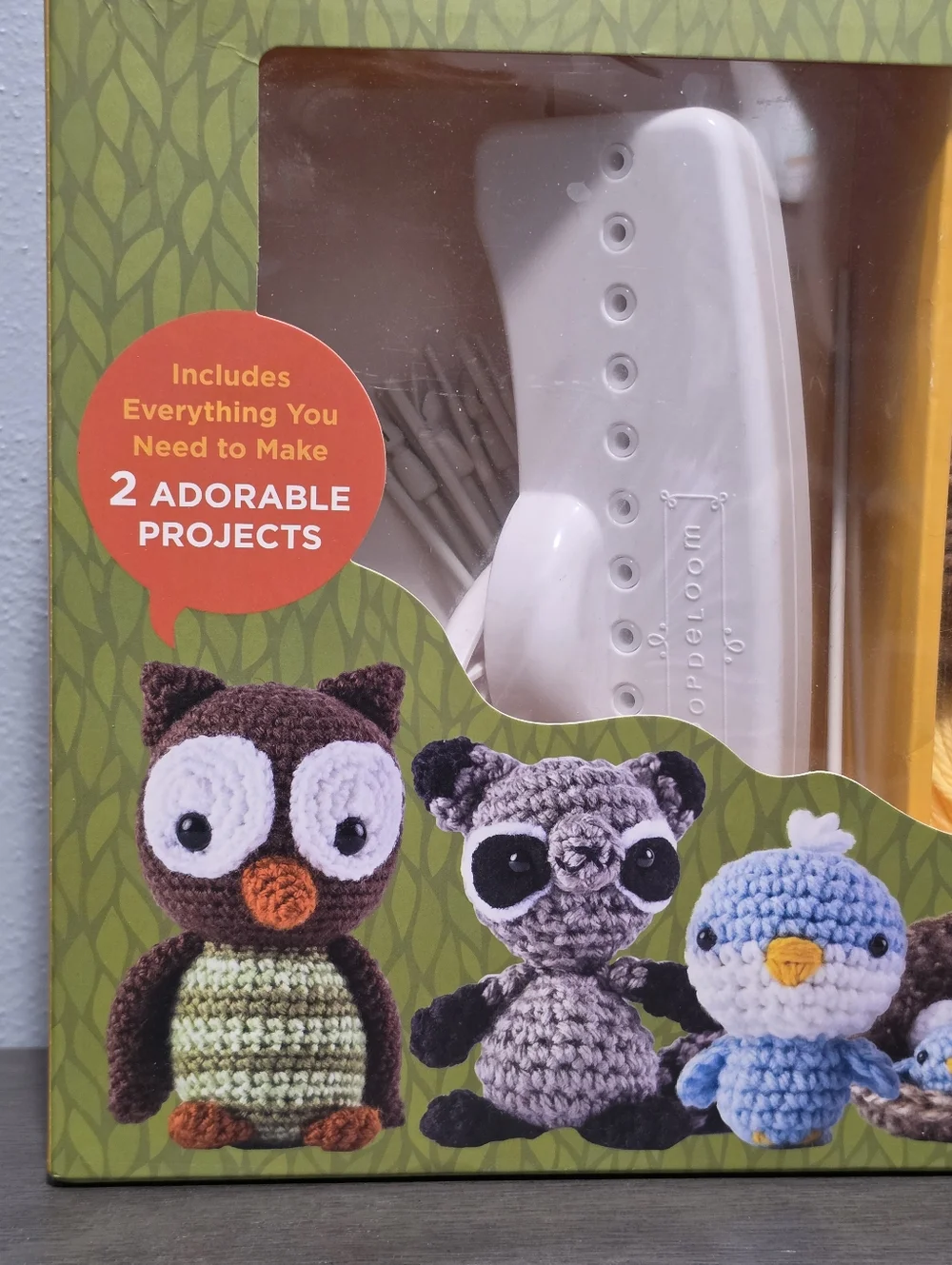 WOODLAND CROCHET Kit Craft Set New Green Multicolor DIY Gift Cottagecore